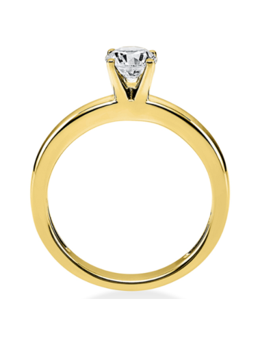 Sužadėtuvių žiedas su 0,50 karato deimantu - Elegancija_7