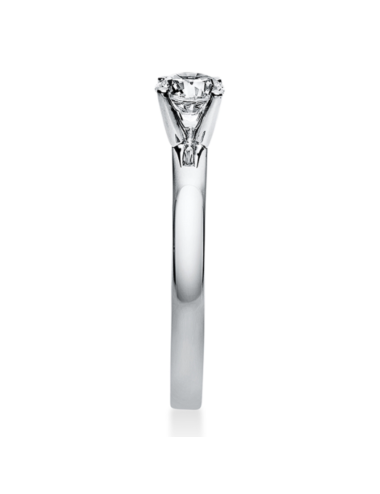 Sužadėtuvių žiedas su 0,50 karato deimantu - Elegancija
