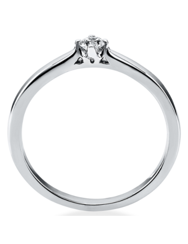 Sužadėtuvių žiedas su 0.15 karato deimantu - Deimantinis