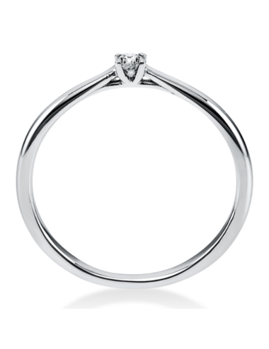 Sužadėtuvių žiedas su 0.05 karato deimantu - Deimantas