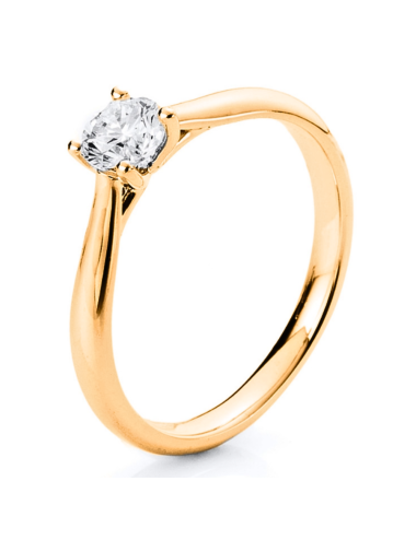 Sužadėtuvių žiedas su 0.40 karato deimantu - Deimantas