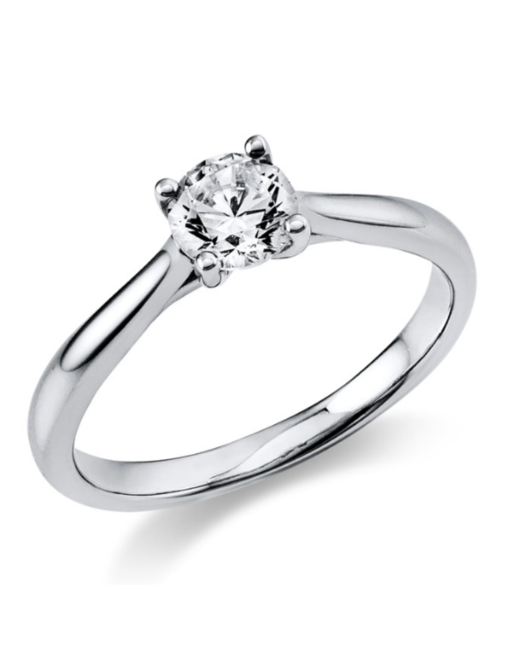 Sužadėtuvių žiedas su 0.50 karato deimantu - Deimantas