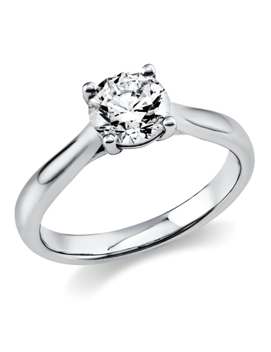Sužadėtuvių žiedas su 0.70 karato deimantu - Deimantas
