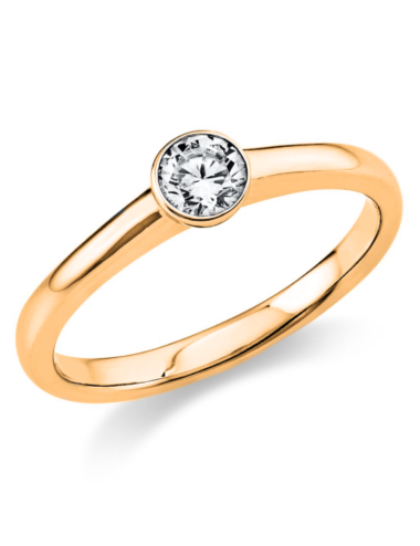Sužadėtuvių žiedas su 0.30 karato deimantu - Subtilus
