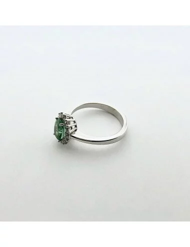 Sužadėtuvių žiedas su smaragdu „Smaragdinis žėrėjimas"_3