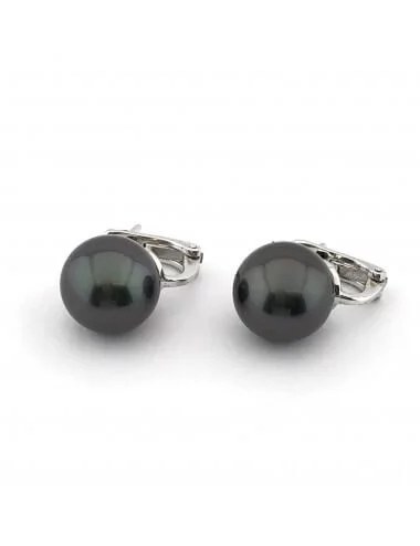 Auskarai su juodais perlais (12mm)_1