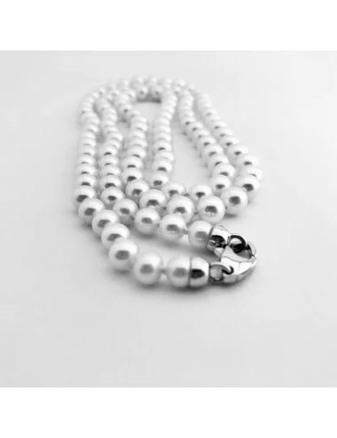 Akoya Brilliance - Aukščiausios kokybės Akoya perlų vėrinys (6,0 mm) su balto aukso užsegimu