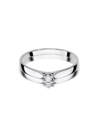 Minimalistinis žiedas su deimantu - BrilliantDelta