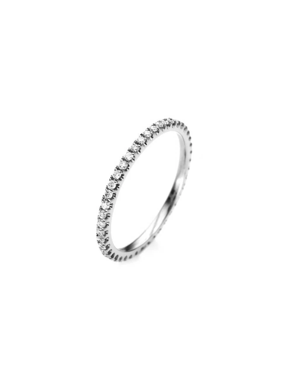 Sužadėtuvių žiedas su briliantu "Deimantinė juostelė 44" 