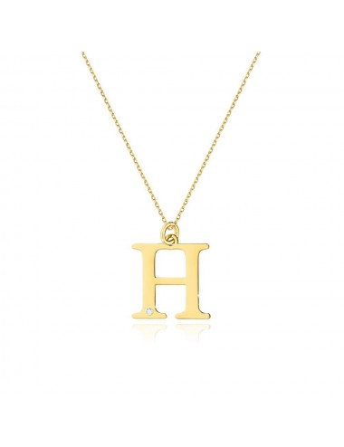 Auksinė grandinėlė su pakabuku "Raidė H"