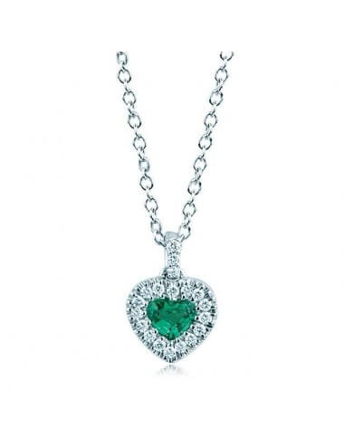 NECKLACE "EMERALD HEART"