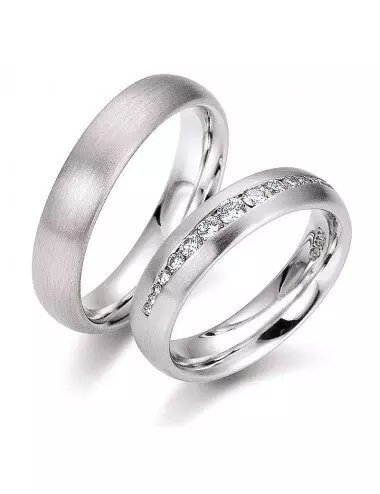 Klasikinis vestuvinis žiedas be deimantu - Šypsena