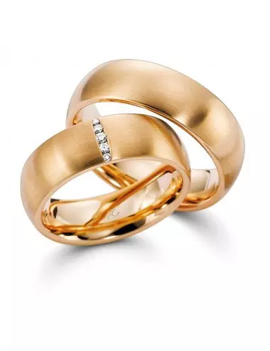 Platus vestuvinis žiedas be deimanto - Auksinė Klasika