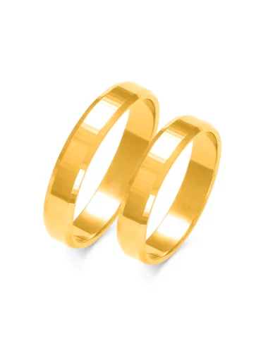 Vestuviniai žiedai - Moderni klasika (4 mm)