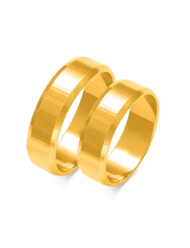 Vestuviniai žiedai - Moderni klasika (6 mm)