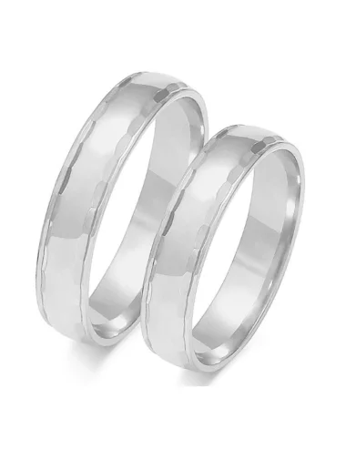 Vestuviniai žiedai - Blizgus Krašteliai (4.5 mm)