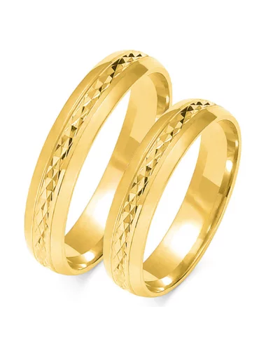 Vestuviniai žiedai - Švytintys (4.5 mm)