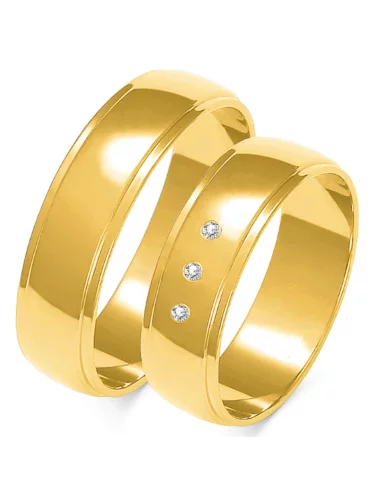 Vestuviniai žiedai - Diamantė (6 mm)