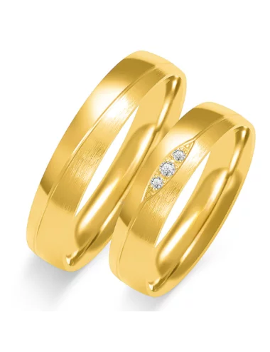 Vestuviniai žiedai - Bangelės (4.5 mm)