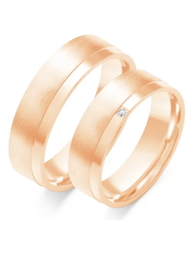 Vestuviniai žiedai - Šilkinis matas (6 mm)