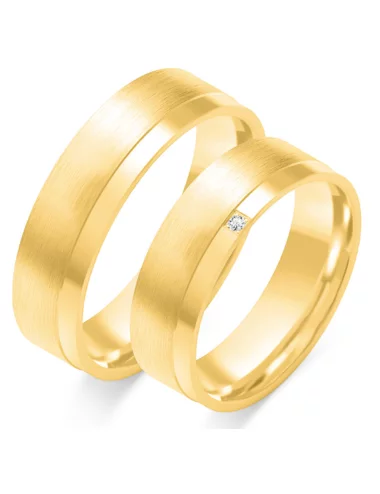 Vestuviniai žiedai - Šilkinis matas (6 mm)