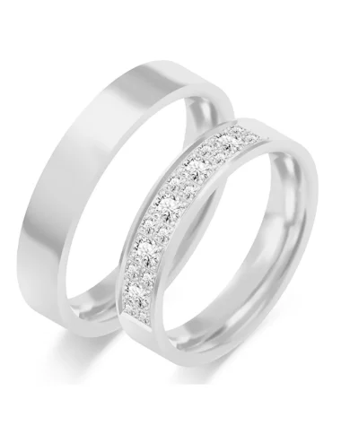Vestuviniai žiedai - Modernus spindėjimas (4.5 mm)