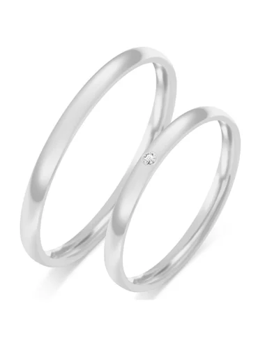 Minimalistiniai klasikiniai vestuviniai žiedai