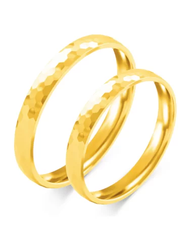 Minimalistiniai vestuviniai žiedai - Šviesos simbolis