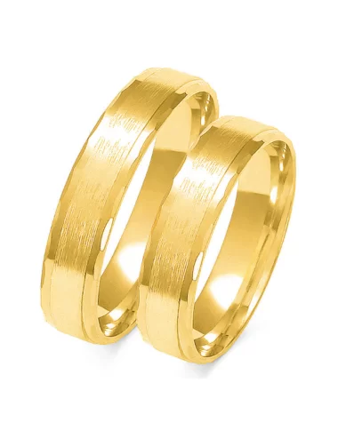 Raudono aukso švelnaus matinio paviršiaus vestuviniai žiedai