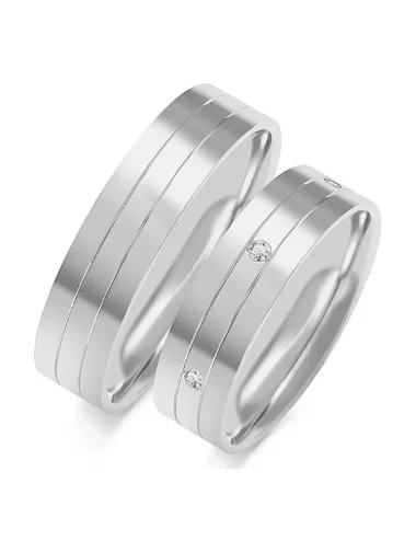 Vestuviniai žiedai - Deimantai ratu