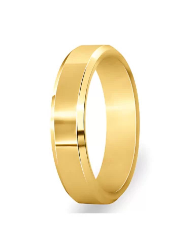 Balto aukso modernus vestuvinis vyriškas žiedas