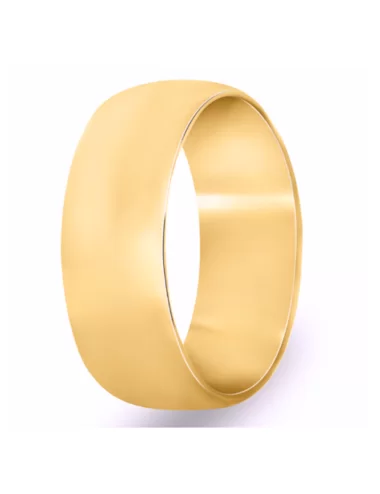 platus klasikinis vestuvinis vyriškas žiedas geltono aukso