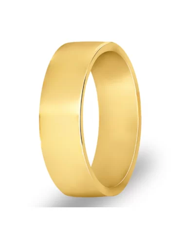 Geltono aukso klasikinis vestuvinis vyriškas žiedas - Modern Classic II