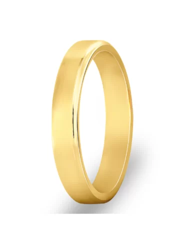 Raudono aukso klasikinis vestuvinis vyriškas žiedas - Modern Classic VI