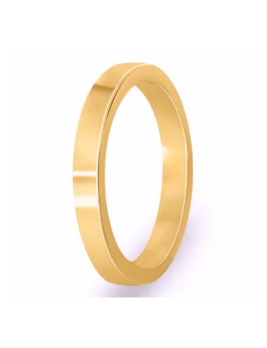 Minimalistinis vyriškas vestuvinis žiedas balto aukso- Modern I