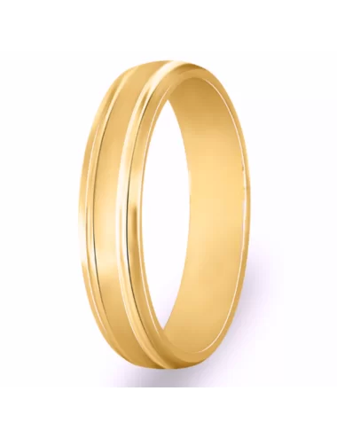 Balto aukso vyriškas vestuvinis žiedas - Court I