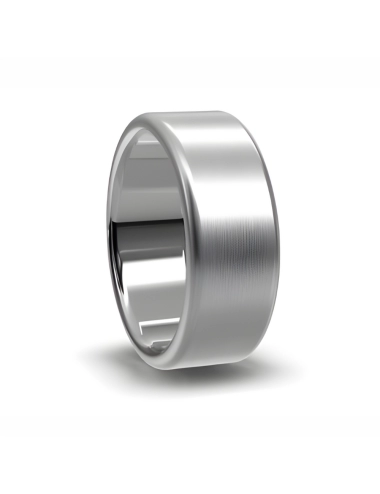 7 mm vestuvinis žiedas iš platinos Double Comfort