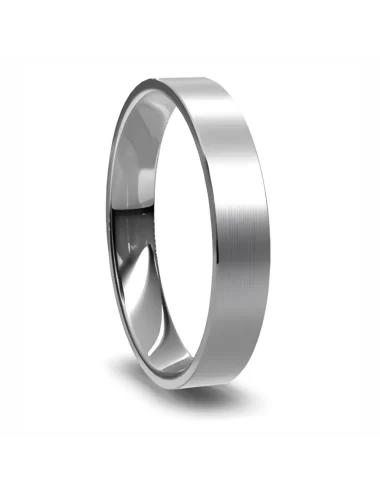 4 mm vestuvinis žiedas iš platinos Flat Court