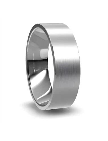 6 mm vestuvinis žiedas iš platinos Flat Court