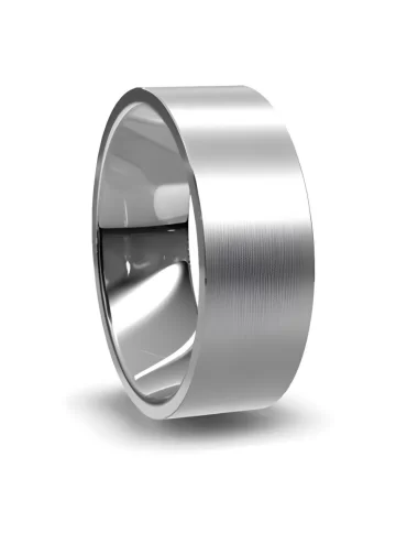 7 mm vestuvinis žiedas iš platinos Flat Court