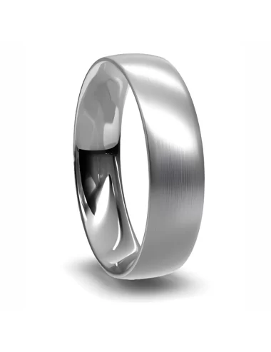 6 mm vestuvinis žiedas iš platinos U-shape