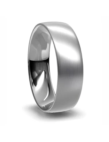 7 mm vestuvinis žiedas iš platinos U-shape