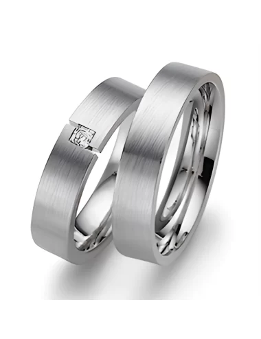 Vestuvinis žiedas be deimanto - Stilingas Modernas