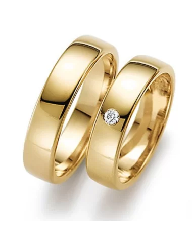Vestuvinis žiedas su deimantu - Klasikinis Grožis