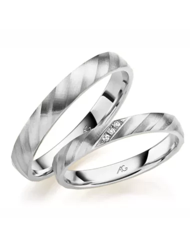 Modernus vestuvinis žiedas be deimanto - Reljefas VI