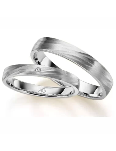 Modernus vestuvinis žiedas be deimanto - Reljefas V
