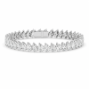 Balto aukso apyrankė su deimantais - PEAR DEIMANTAI (8.99 ct)