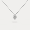pakabukas su deimantu (cushion cut) iš balto aukso arba platinos