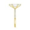 Modernus sužadėtuvių žiedas su deimantu iš geltono aukso - marquise cut