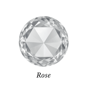 Deimantas Rose formos apvalios formos